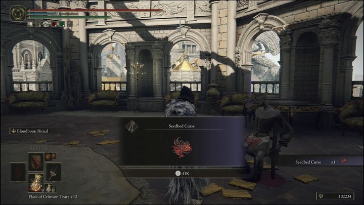 Żeby przekonać natomiast Łajnożercę (Dung Eater) do rozmowy, musicie najpierw zdobyć przedmiot, który będzie mocno związany z jego zadaniem, mowa o Klątwie siewu (Seedbed Curse) - Elden Ring: Łajnożerca (Dung Eater) / Szubrawiec Boggart (Blackguard Boggart) - solucja, opis przejścia - Elden Ring - poradnik do gry