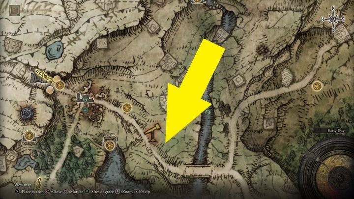 Boca, szwacza (Boc the Seamster) znajdziecie w Pogrobnie (Limgrave), niedaleko ikonki teleskopu na mapie - Elden Ring: Boc, szwacz (Boc the Seamster) - solucja, opis przejścia - Elden Ring - poradnik do gry