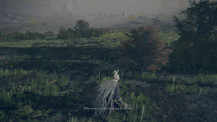 Usłyszycie również wołanie, mimo tego, że nie będziecie widzieć żadnej ludzkiej postaci - Elden Ring: Boc, szwacz (Boc the Seamster) - solucja, opis przejścia - Elden Ring - poradnik do gry