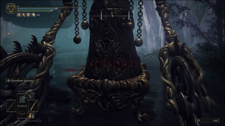 Następnie musicie dać się zabić poprzez wciągnięcie Waszej postaci do wnętrza żelaznej dziewicy - Elden Ring: Jak się dostać do Wulkanicznego Dworu (Volcano Manor)? - Elden Ring - poradnik do gry