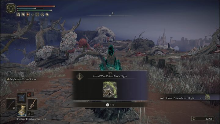 Pierwszy trujący popiół wojny zdobędziecie po pokonaniu Nocnej kawalerii (Knights Cavalry) - Elden Ring: Popioły i Prochy (Caelid) - lista wszystkich - Elden Ring - poradnik do gry