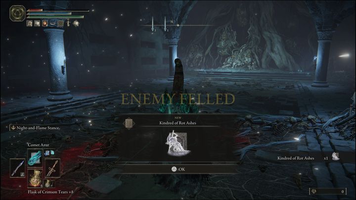 Udajcie się do Katakumb Caelid (Caelid Catacombs), następnie pokonajcie Cmentarny cień (Cemetery Shade) - Elden Ring: Popioły i Prochy (Caelid) - lista wszystkich - Elden Ring - poradnik do gry