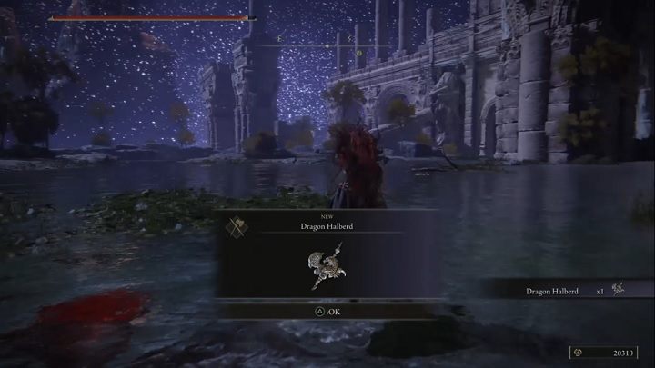 Za pokonanie Żołnierza drakonidów w Rzece Siofra otrzymacie Runy (16 000) oraz Smoczą halabardę (Dragon Halberd) - Elden Ring: Żołnierz drakonidów z Nokstelli (Dragonkin Soldier of Nokstella) - boss, jak pokonać? - Elden Ring - poradnik do gry