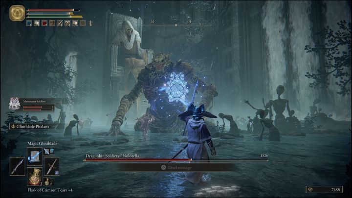 Bez względu na to gdzie się znajdujecie, bacznie obserwujcie przeciwnika - Elden Ring: Żołnierz drakonidów z Nokstelli (Dragonkin Soldier of Nokstella) - boss, jak pokonać? - Elden Ring - poradnik do gry