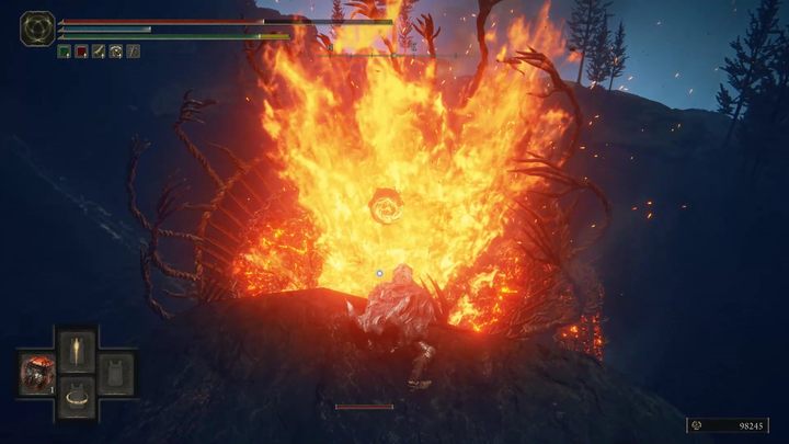 Opancerzone ogniste golemy są odporne na tę taktykę właśnie przez zbroję otaczającą ich nogi - Shadow of the Erdtree: Jak walczyć z płonącymi golemami? - Elden Ring - poradnik do gry