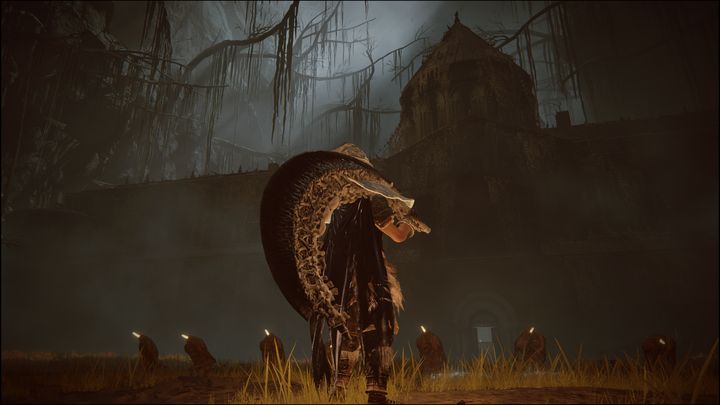 Udając się w to miejsce, wyszukujcie bezgłowych, klęczących ciał oraz wielkiego budynku za nimi - Shadow of the Erdtree: Wszystkie Miejsca łaski w pomniejszych regionach - Elden Ring - poradnik do gry