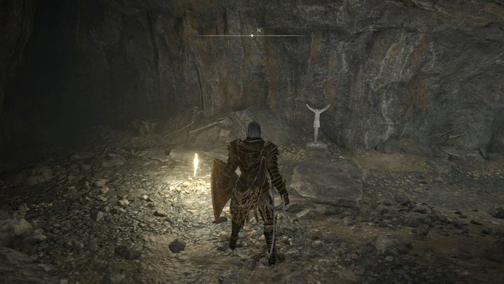 Miejsce łaski znajdziecie na wejściu do jaskini wyrytej w stromej ścianie - Shadow of the Erdtree: Wszystkie Miejsca łaski w pomniejszych regionach - Elden Ring - poradnik do gry