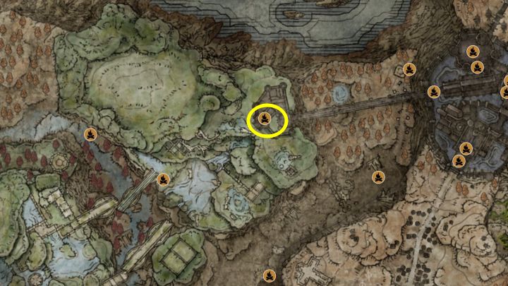 To duży region z północno-zachodniej części mapy - Shadow of the Erdtree: Wszystkie lochy, katakumby i jaskinie - Elden Ring - poradnik do gry