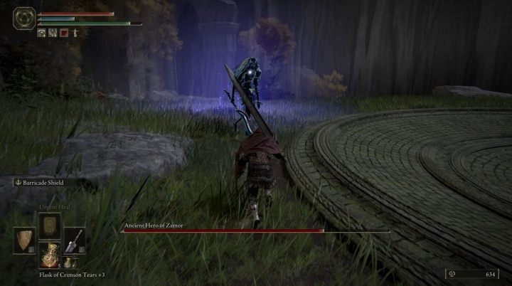 Druga faza rozpoczyna się w okolicach 50% HP bossa - Elden Ring: Pradawny bohater z Zamor (Ancient Hero of Zamor) - boss, jak pokonać? - Elden Ring - poradnik do gry