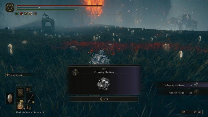 Wszystkie nowe kryształowe łzy wprowadzone w DLC upuszczane są przez płonące golemy, które spotykać będziecie w różnych obszarach - Shadow of the Erdtree: Jak działa odbijająca twardo-łza? - Elden Ring - poradnik do gry