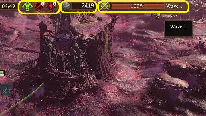 W pierwszej kolejności należy zerknąć na górę ekranu - Total War Warhammer 3: Bitwy o dusze demonów - Total War Warhammer 3 - poradnik do gry