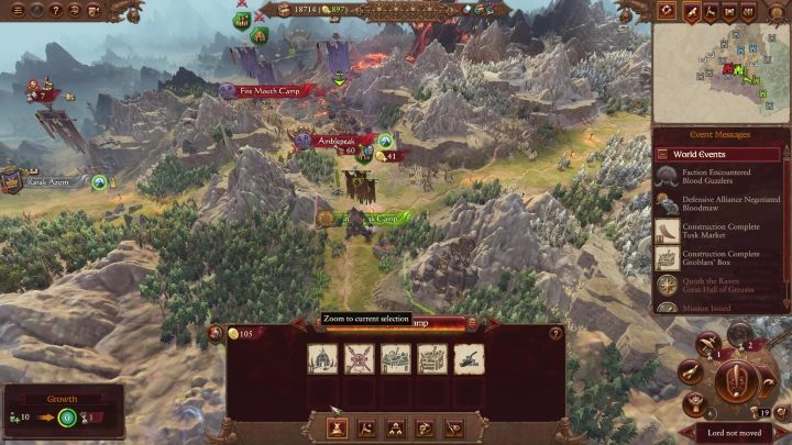 W obozowiskach znajduje się również garnizon, który można rekrutować bezpośrednio do Waszych armii - Total War Warhammer 3: Królestwa ogrów - unikalne mechaniki - Total War Warhammer 3 - poradnik do gry