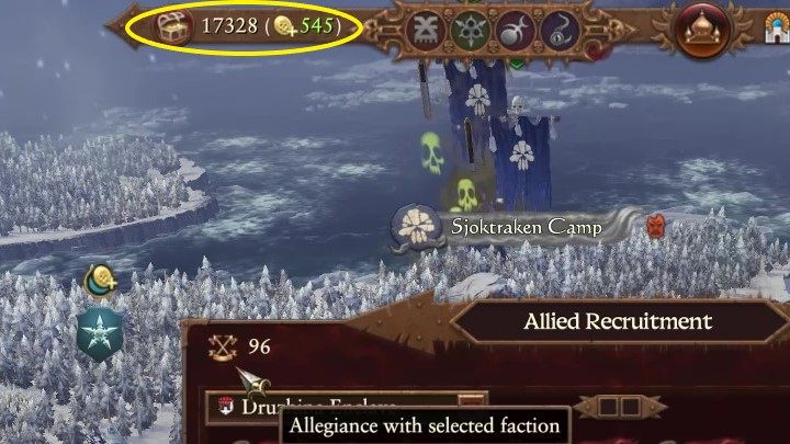 Znajdziecie tam podany stan Waszego skarbca - Total War Warhammer 3: Interfejs - Total War Warhammer 3 - poradnik do gry