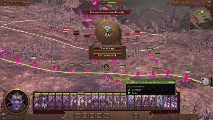 Prawie każda bitwa zaczyna się od losowania Wiatrów magii (więcej o tym możecie przeczytać na osobnej stronie Wiatry Magii i czary) - Total War Warhammer 3: Bitwy - Total War Warhammer 3 - poradnik do gry