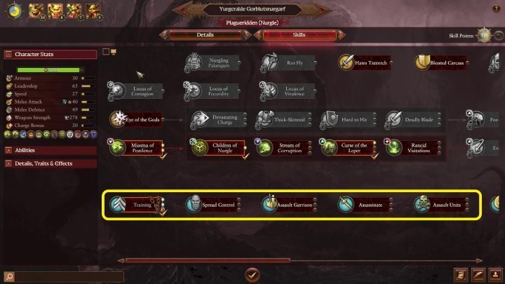Ostatni rząd umiejętności bohaterów różni się od tego, który posiadają lordowie - Total War Warhammer 3: Umiejętności - Total War Warhammer 3 - poradnik do gry