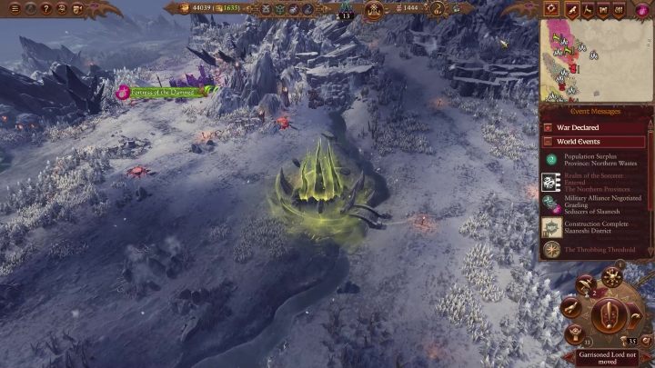 Aby dostać się do Królestwa Chaosu musicie wejść w interakcję ze Szczeliną - Total War Warhammer 3: Królestwo Chaosu - ogólne zasady - Total War Warhammer 3 - poradnik do gry