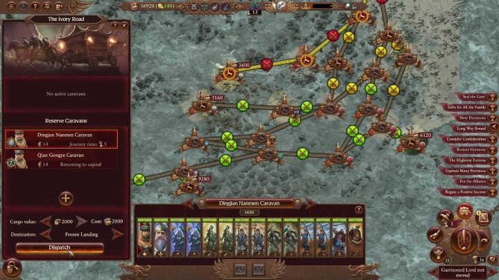 Początkowo ścieżki nie będą tak dobrze widoczne. Odkryjecie je wraz z wysyłaniem karawan. - Total War Warhammer 3: Wielki Kataj - unikalne mechaniki - Total War Warhammer 3 - poradnik do gry