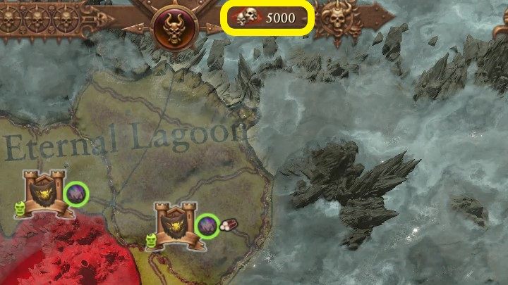 Czaszki możecie zdobyć w ramach bitewnych łupów, plądrując miasta lub znajdując je jako pozostałości po bitwach stoczonych przez inne frakcje - Total War Warhammer 3: Khorne - unikalne mechaniki - Total War Warhammer 3 - poradnik do gry