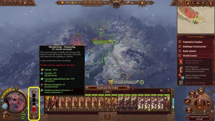 Ta klepsydra odmierza bitwy, jakie dana armia ostatnio odbyła - Total War Warhammer 3: Khorne - unikalne mechaniki - Total War Warhammer 3 - poradnik do gry