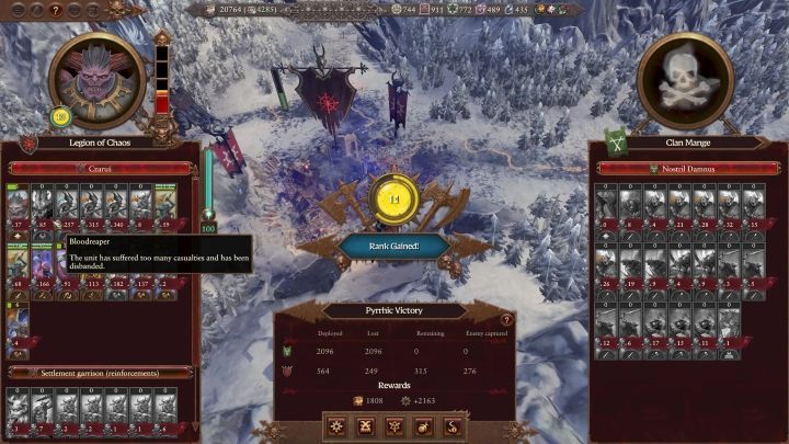 Jednym ze sposobów na zdobycie punktów chwały jest ofiarowanie zwycięstwa w bitwie jednemu z bóstw - Total War Warhammer 3: Demony Chaosu - unikalne mechaniki - Total War Warhammer 3 - poradnik do gry