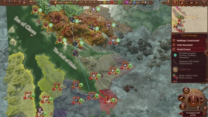 Od południa i południowego wschodu znajdują się ziemie Imperium oraz Kislev - Total War Warhammer 3: Demony Chaosu - jak zacząć? - Total War Warhammer 3 - poradnik do gry