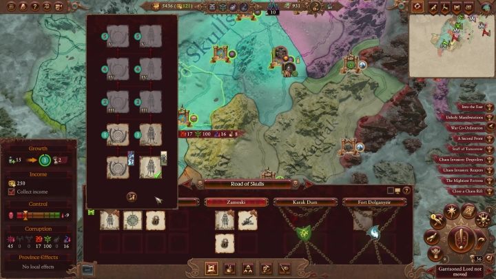 Ponadto w stolicach prowincji rasa Tzeentch ma do dyspozycji 2 rodzaje budynku głównego - Twierdza Dusz oraz Międzywymiarowy Prześwit - Total War Warhammer 3: Tzeentch, Technologie i budynki - jakie na początek? - Total War Warhammer 3 - poradnik do gry