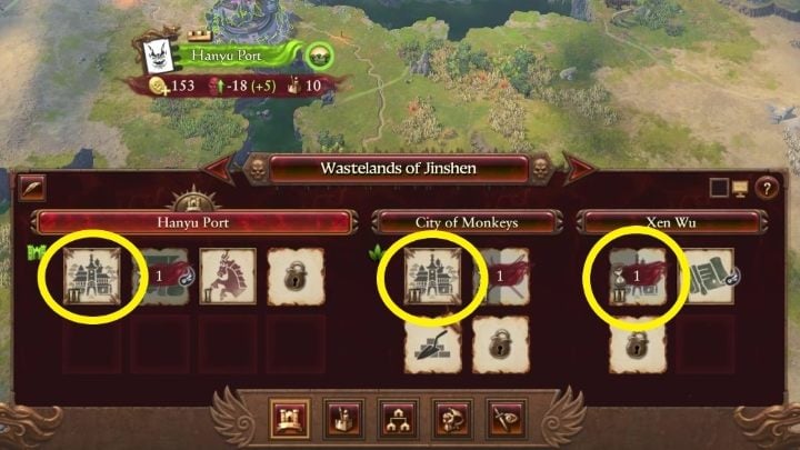 Zobaczycie na nim listę osad - Total War Warhammer 3: Rozwój osad, budynki i klimat - Total War Warhammer 3 - poradnik do gry