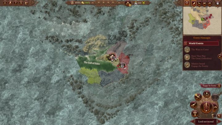 Podobnie jak przy Lodowym Dworze, w przypadku Wielkiej Cerkwii również to góra jest naturalnym kierunkiem rozwoju - Total War Warhammer 3: Kislev - jak zacząć? - Total War Warhammer 3 - poradnik do gry