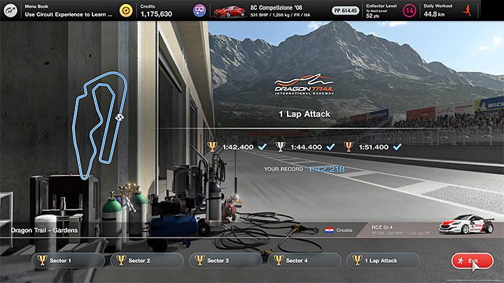Sposób odblokowania: Ukończono tor (wszystkie sektory) podczas Praktyki na torze - Gran Turismo 7: Trofea - lista wszystkich, poradnik trofeowy - Gran Turismo 7 - poradnik do gry