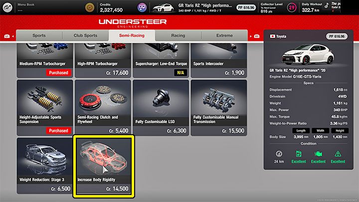 Sposób odblokowania: Zwiększono sztywność nadwozia samochodu 10 razy - Gran Turismo 7: Trofea - lista wszystkich, poradnik trofeowy - Gran Turismo 7 - poradnik do gry