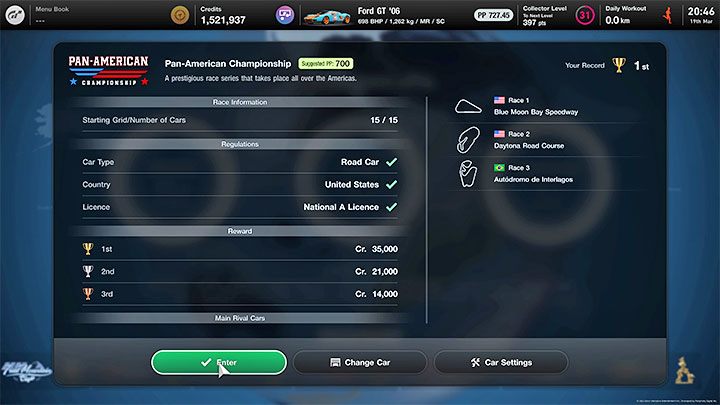 Opisywany grind różni się nieco od tych z przedstawionych na pozostałych stronach tego rozdziału - Gran Turismo 7: Grind i zarabianie kredytów - Blue Moon Bay Speedway - Gran Turismo 7 - poradnik do gry