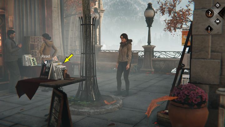 Na koniec przeczytajcie książki historyczne w alejce, niedaleko przystanku tramwajowego - Syberia The World Before: Vaghen - most Mgieł, jesień 2005 część 2 (Vaghen - bridge of Mists, autumn 2005 part 2) - solucja, opis przejścia - Syberia The World Before - poradnik do gry