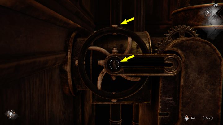 Złapcie za uchwyt i przesuńcie go w prawo - Syberia The World Before: Londyn - MSZ (London - Foreign Office) - solucja, opis przejścia - Syberia The World Before - poradnik do gry
