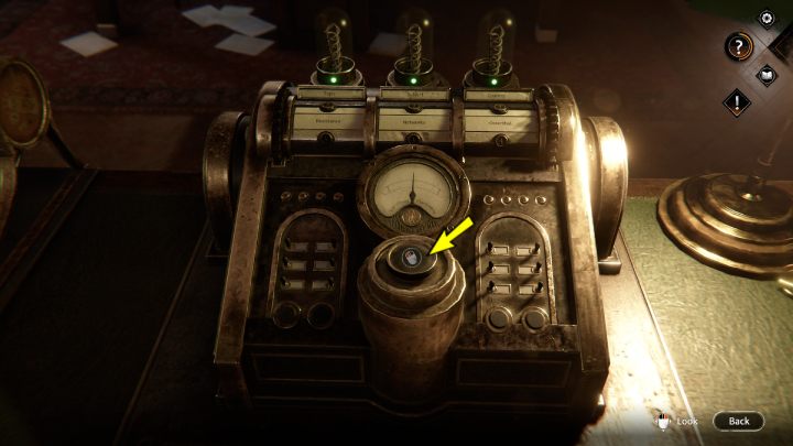 Gdy odpowiednie słowa będą ustawione, wciśnijcie guzik na telegrafie i postępujcie zgodnie ze wskazówkami na ekranie, aby otworzyć wiadomość - Syberia The World Before: Londyn - MSZ (London - Foreign Office) - solucja, opis przejścia - Syberia The World Before - poradnik do gry