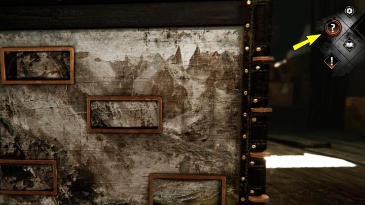 Przy bardziej wymagających zagadkach, ikona wskazówki będzie posiadać kilka segmentów, dzięki którym otrzymacie kilka różnych podpowiedzi - Syberia The World Before: Wskazówki - Syberia The World Before - poradnik do gry