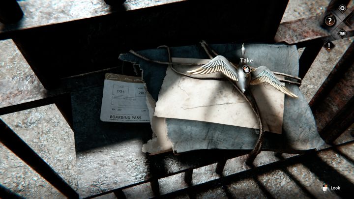 Podejdźcie do przesyłki, weźcie bilet lotniczy, pozytywkę i przeczytajcie list - Syberia The World Before: Obszar Żelaznej Tajgi - kopalnia soli, zima 2004 cześć 1 (Iron Taiga area - salt mine, winter 2004 part 1) - solucja, opis przejścia - Syberia The World Before - poradnik do gry