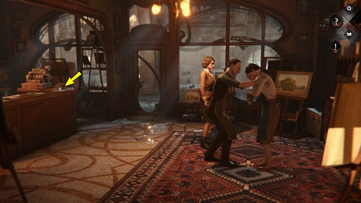 Podejdźcie do lady i podnieście liścik - Syberia The World Before: Vaghen - dom rodziny Roze, wiosna 1937 (Vaghne - Rozes family house, spring 1937) - solucja, opis przejścia - Syberia The World Before - poradnik do gry