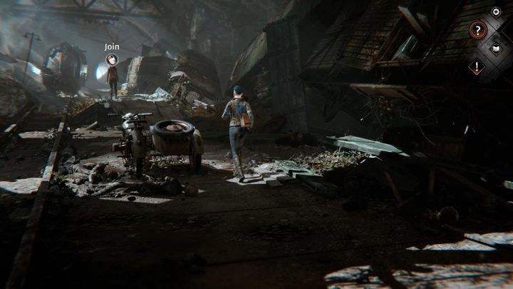 Podejdźcie do Katiuszy stojącej przy zawalonym tunelu - Syberia The World Before: Obszar Żelaznej Tajgi - kopalnia soli, zima 2004 część 2 (Iron Taiga area - salt mine, winter 2004) - solucja, opis przejścia - Syberia The World Before - poradnik do gry