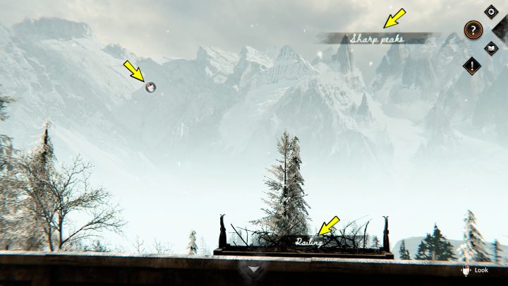 Porównajcie 3 elementy z obrazu z widokiem na góry - Syberia The World Before: Vaghen - góry, jesień 2005 (Vaghen - mountains, autumn 2005) - solucja, opis przejścia - Syberia The World Before - poradnik do gry