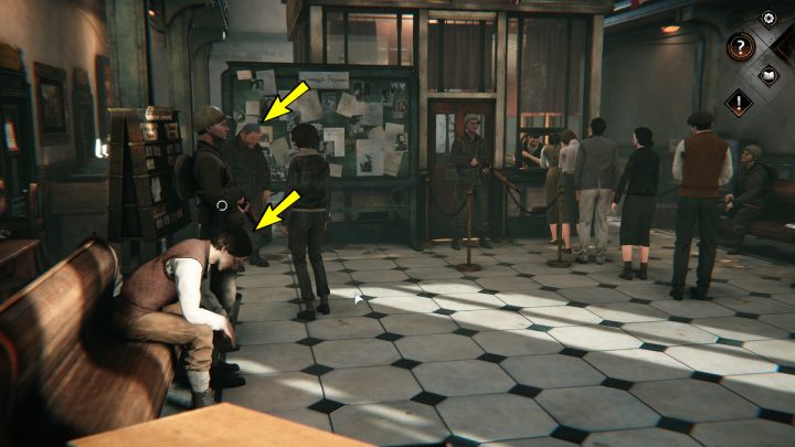 Porozmawiajcie z mężczyzną siedzącym po prawej stronie pomieszczenia - Syberia The World Before: Vaghen - dzielnica muzyczna, wiosna 1945 (Vaghen - musician district, spring 1945) - solucja, opis przejścia - Syberia The World Before - poradnik do gry