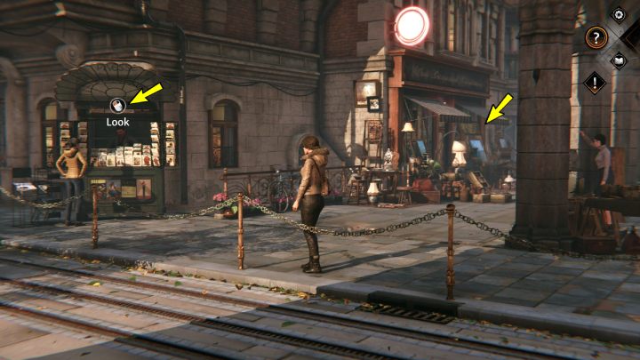 1 - Syberia The World Before: Vaghen - Dzielnica antykwariuszy, jesień 2005 (Vaghen - Antiques district, jesień 2005) - solucja, opis przejścia - Syberia The World Before - poradnik do gry