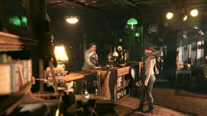 Wróćcie do sklepu Mullera i porozmawiajcie z właścicielem - Syberia The World Before: Vaghen - Dzielnica antykwariuszy, jesień 2005 (Vaghen - Antiques district, jesień 2005) - solucja, opis przejścia - Syberia The World Before - poradnik do gry