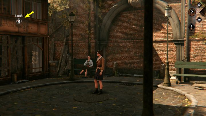 Gdy podążając do głównego placu przejdziecie obok obrazu, pojawi się dodatkowy cel - Syberia The World Before: Vaghen - Dzielnica muzyczna, wiosna 1937 (Vaghen - Musician district, spring 1937) - solucja, opis przejscia - Syberia The World Before - poradnik do gry