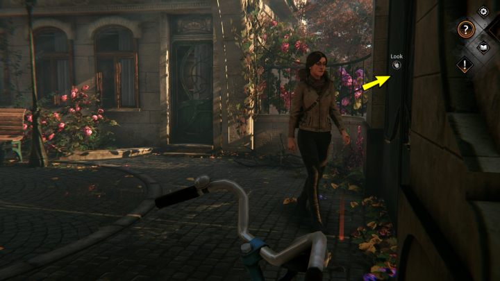 Opuśćcie pensjonat i rozejrzyjcie się po dzielnicy - Syberia The World Before: Vaghen - dzielnica kwiatowa, jesień 2005 część 1 (Vaghen - flower district, autumn 2005 part 1) - solucja, opis przejścia - Syberia The World Before - poradnik do gry