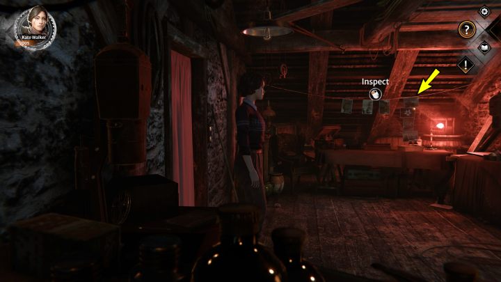 Zmieńcie postać na Danę Roze i wejdźcie do pokoju za zasłoną - Syberia The World Before: Vaghen - schronisko Silberspiegel, lato 1937 część 2 (Vaghen: Silberspiegel refuge, summer 1937 part 2) - solucja, opis przejścia - Syberia The World Before - poradnik do gry