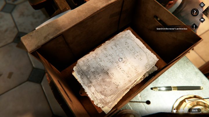 Przytrzymując lewy przycisk myszy, przesuńcie ją w lewo i zdejmijcie pokrywę kartonu - Syberia The World Before: Vaghen - dzielnica muzyków, jesień 2005 (Vaghen - musician district, autumn 2005) - solucja, opis przejścia - Syberia The World Before - poradnik do gry