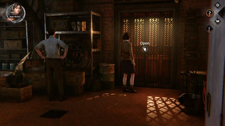 Jako Dana Roze otwórzcie kluczem drzwi do pomieszczenia technicznego - Syberia The World Before: Vaghen - dzielnica muzyków, jesień 2005 (Vaghen - musician district, autumn 2005) - solucja, opis przejścia - Syberia The World Before - poradnik do gry