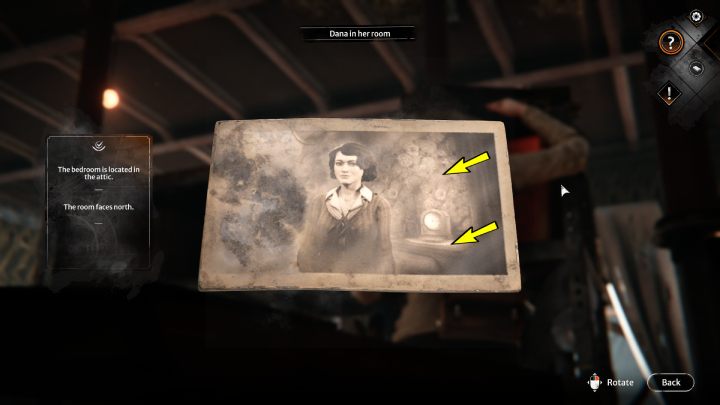 Wróćcie na 1 piętro domu i zbadajcie zdjęcie Dany w jej pokoju, na półce po środku pomieszczenia - Syberia The World Before: Vaghen - most Mgieł, jesień 2005 część 1 (Vaghen - bridge of Mists, autumn 2005 part 1) - solucja, opis przejścia - Syberia The World Before - poradnik do gry