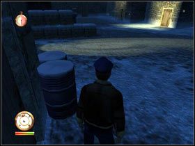 Jeśli chcesz możesz spróbować przejść za plecami strażnika, ale jest to trochę ryzykowne - [MISJA 3] Winter Breakout cz.1 | The Great Escape - The Great Escape - poradnik do gry