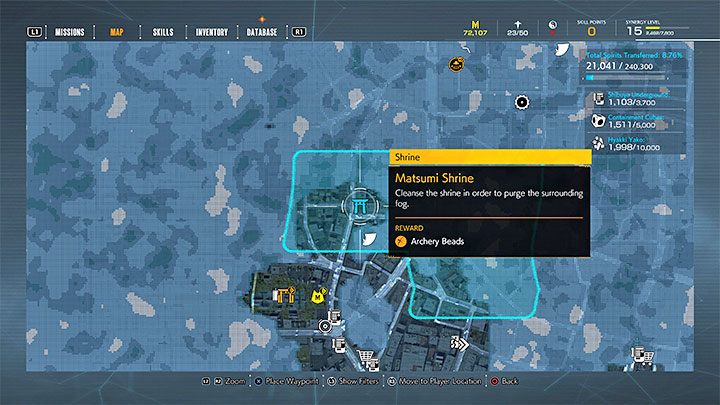 Z usuwaniem mgły powiązane są świątynie odnajdywane na mapie świata - Ghostwire Tokyo: Zabójcza mgła - jak pozbywać się? - Ghostwire Tokyo - poradnik do gry